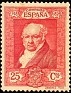 Spain 1930 Goya 25 CTS Red Edifil 507
